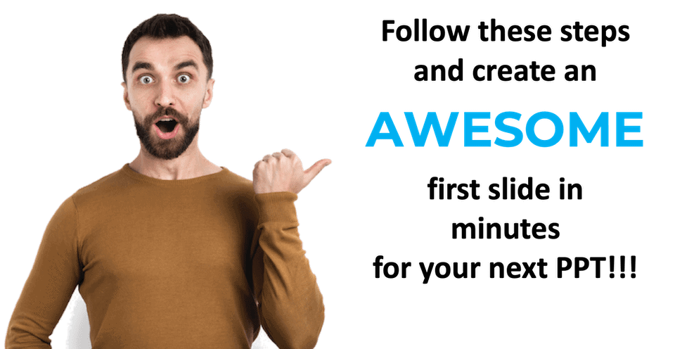 How to easily make an AWESOME first slide in PowerPoint?