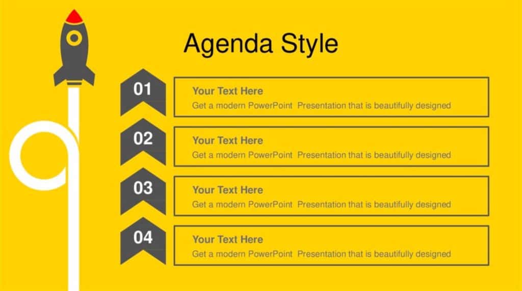 powerpoint presentation table of contents example