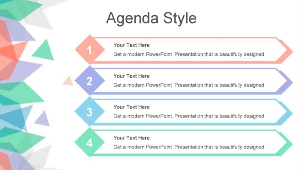 content in slide presentation