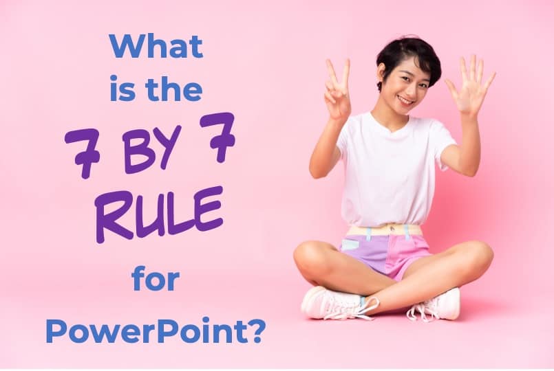 What is the 7 by 7 Rule for PowerPoint Presentations?