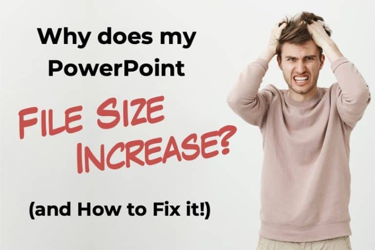powerpoint presentation size too big