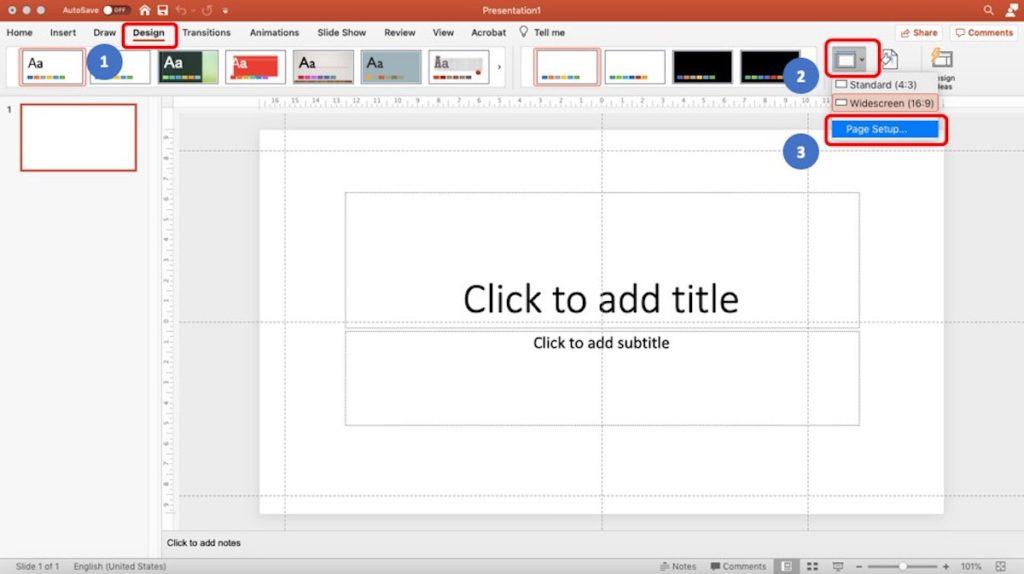 powerpoint presentation margins