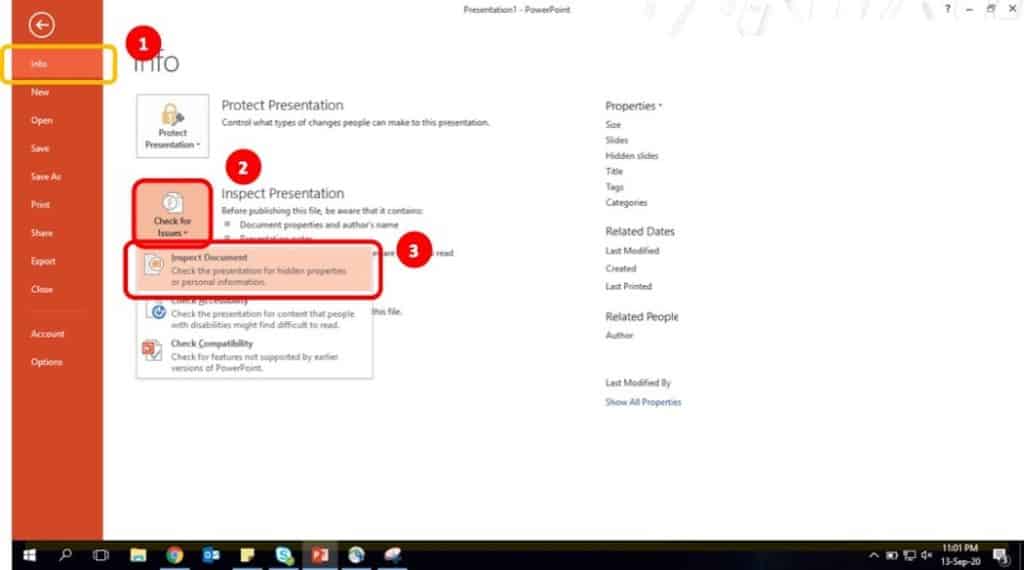 how to delete notes from powerpoint presentation