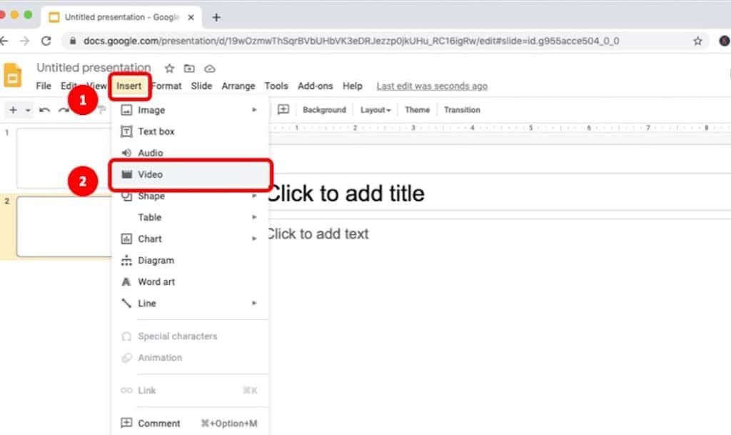how to add footnote in google lsides
