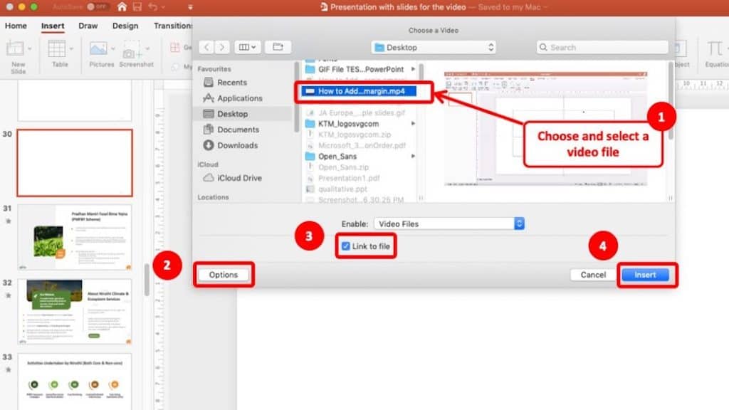 reducing file size of powerpoint presentation on mac