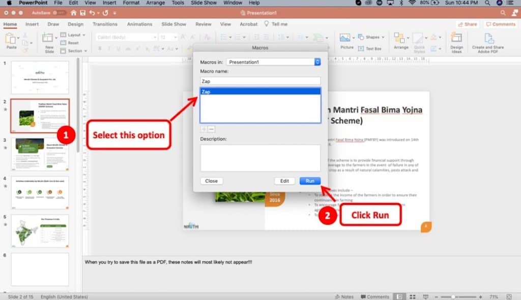 delete comments in powerpoint for mac