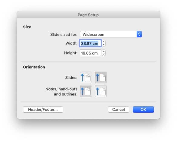 powerpoint presentation margins