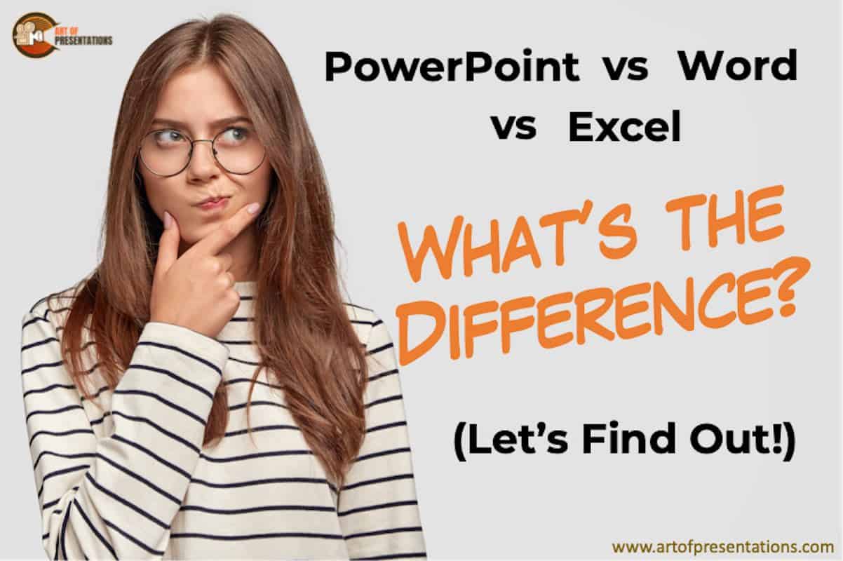 What is the difference between PowerPoint, Word and Excel