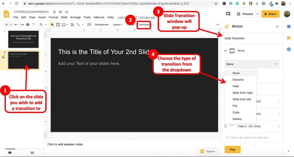 difference between slides and presentations