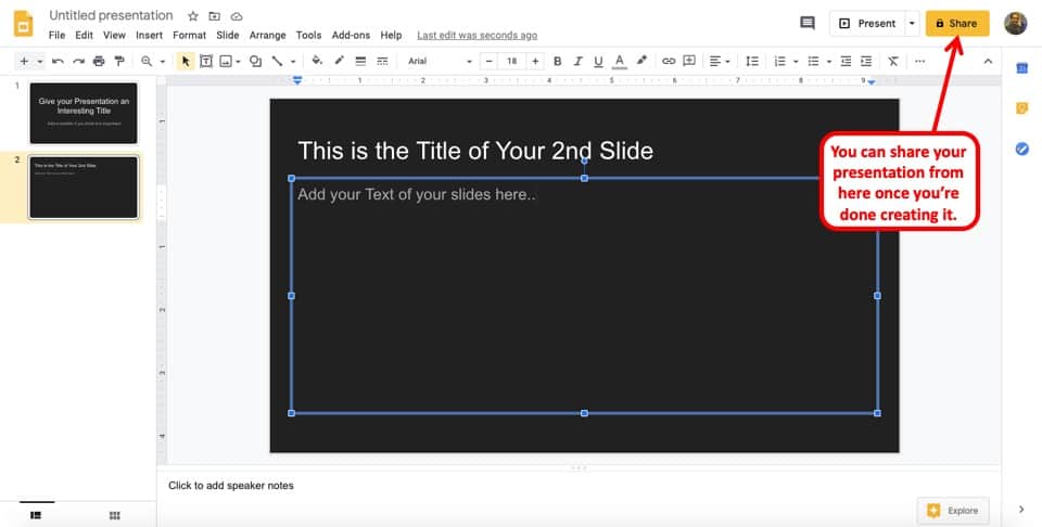 presentation is slides