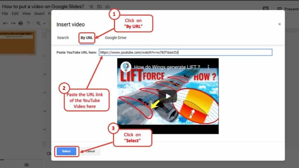 video presentation in google slides