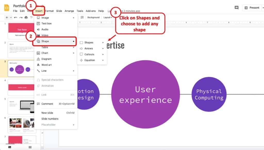 how to fic google slides error rendering shape