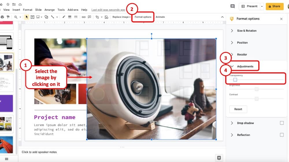 How to Make Image Background Transparent in Google Slides? - Art of  Presentations