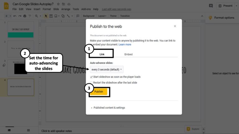 how to play a presentation on google slides