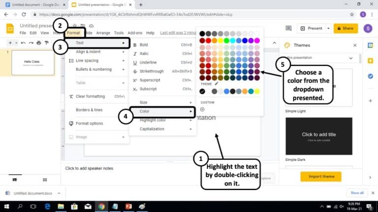 how to add word art in google slides