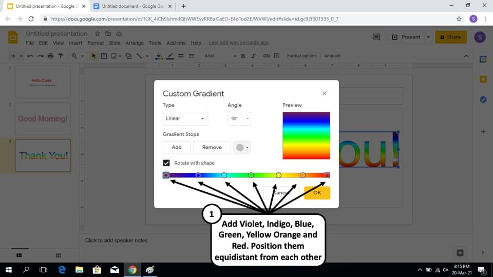how to make a 3d google slides presentation