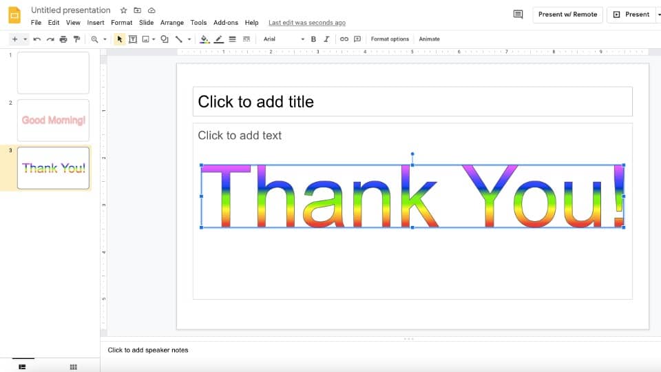 how to make a 3d google slides presentation