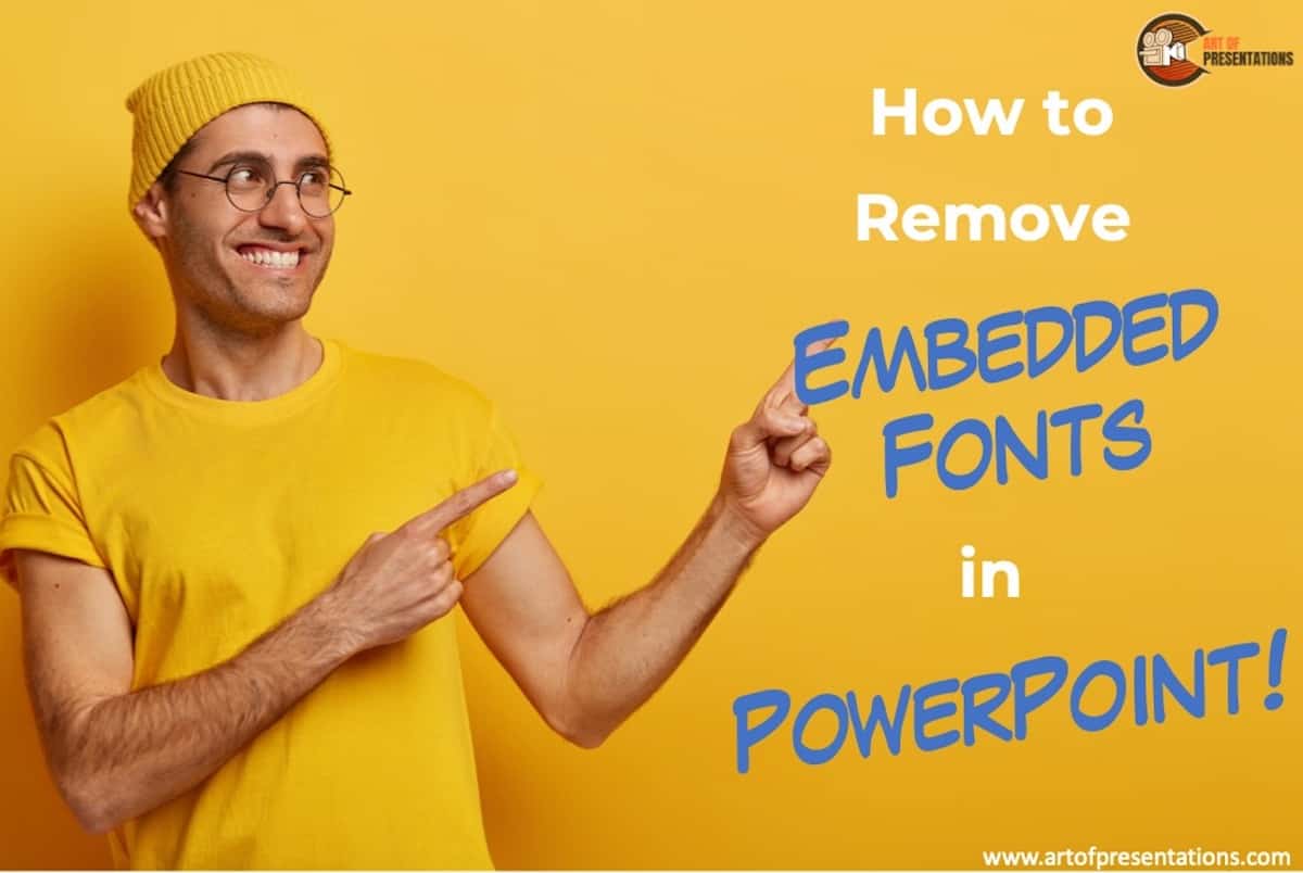 Remove Embedded Fonts in PowerPoint! [An EASY Solution!]