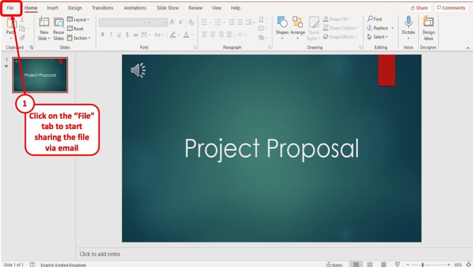 powerpoint presentation through email