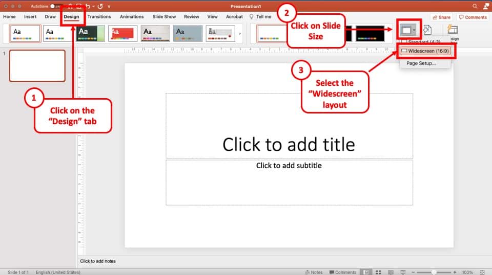 best size for powerpoint presentation