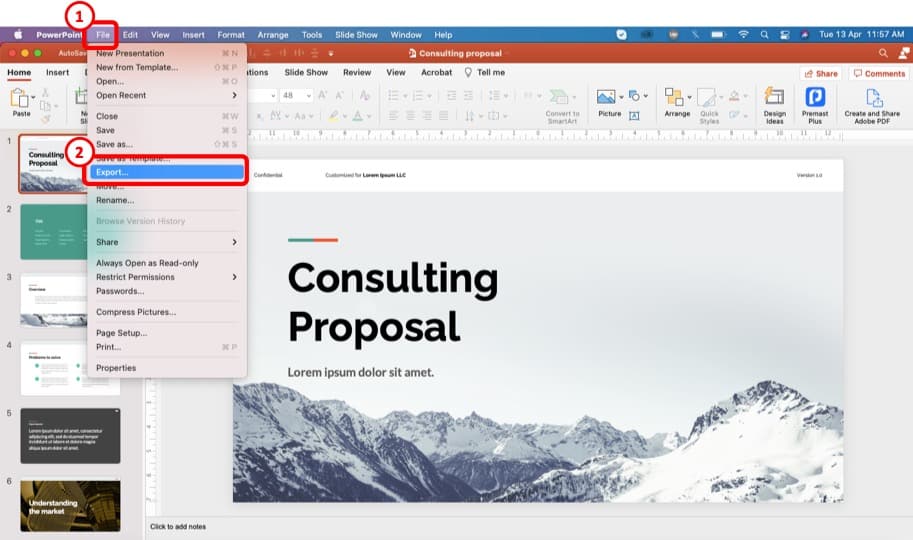 how to save presentation on google slides