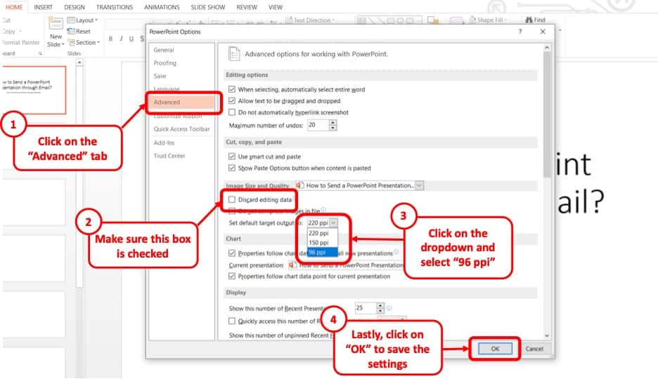 how to send a big powerpoint presentation by email