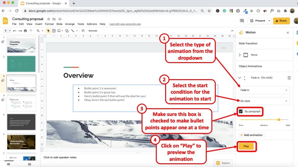 How to Animate in Google Slides? [Everything to Know!] – Art of  Presentations