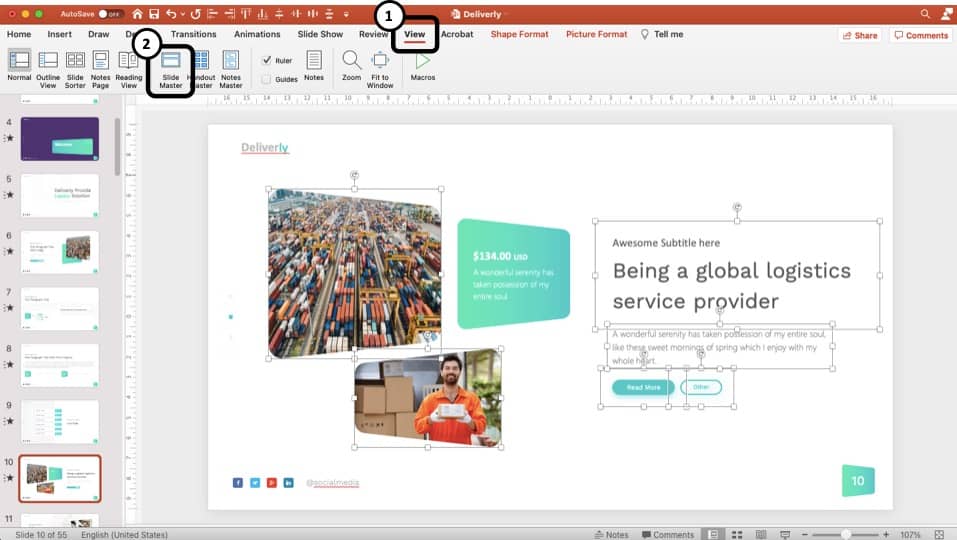 powerpoint presentation how to change background