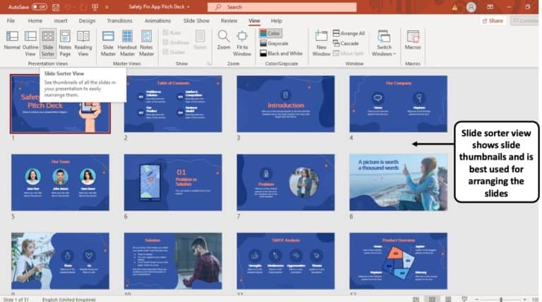 how to make a powerpoint presentation view only