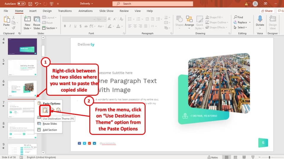 how to copy powerpoint presentation to desktop