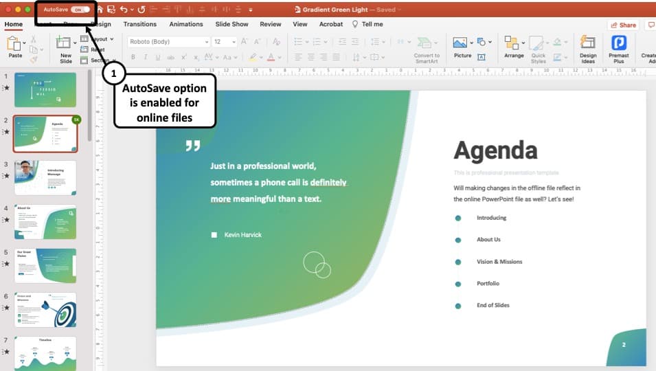 how to open powerpoint presentation in edit mode