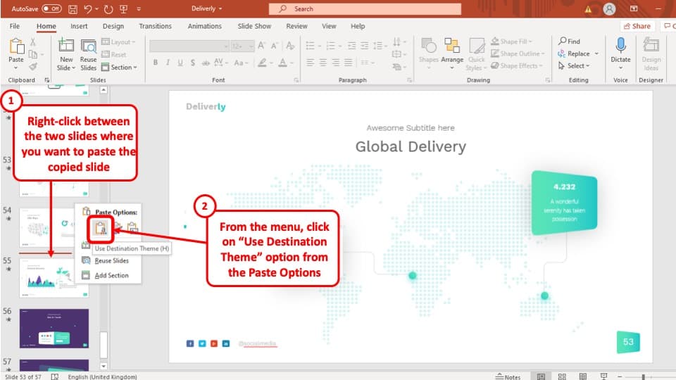 how to copy powerpoint presentation to desktop