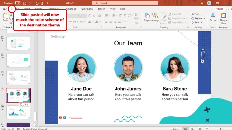 how to make a copy of powerpoint presentation to desktop