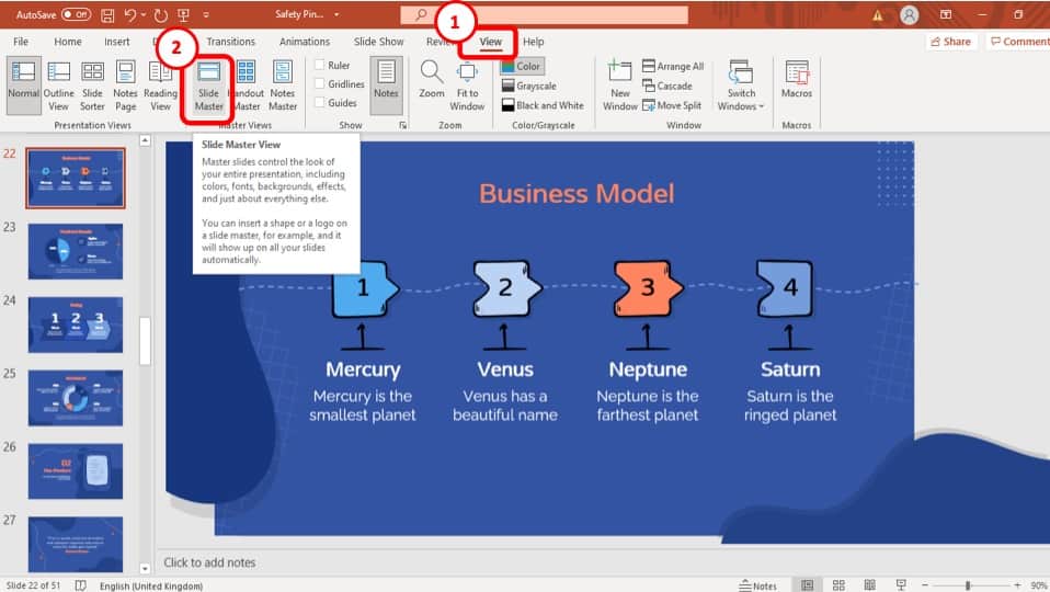 presentation slide delete