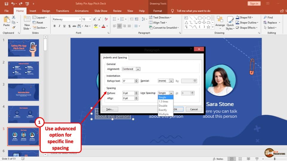 how to format powerpoint presentation
