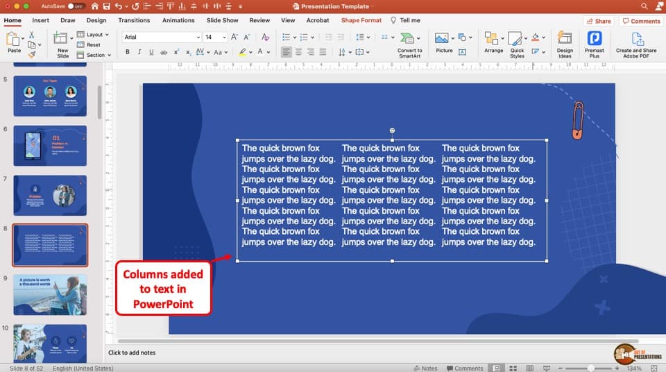 how to format a power point presentation