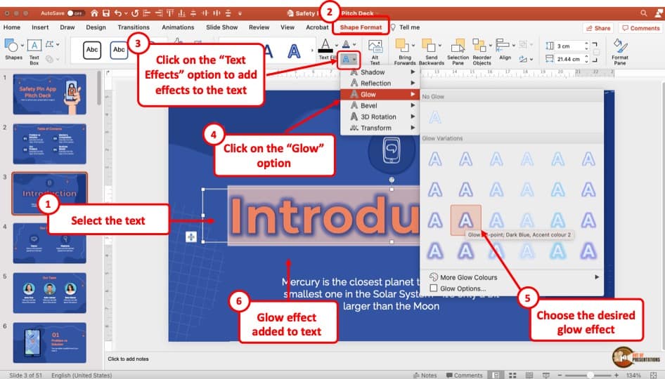 powerpoint highlight text during presentation