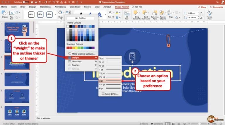 powerpoint how to add word art box