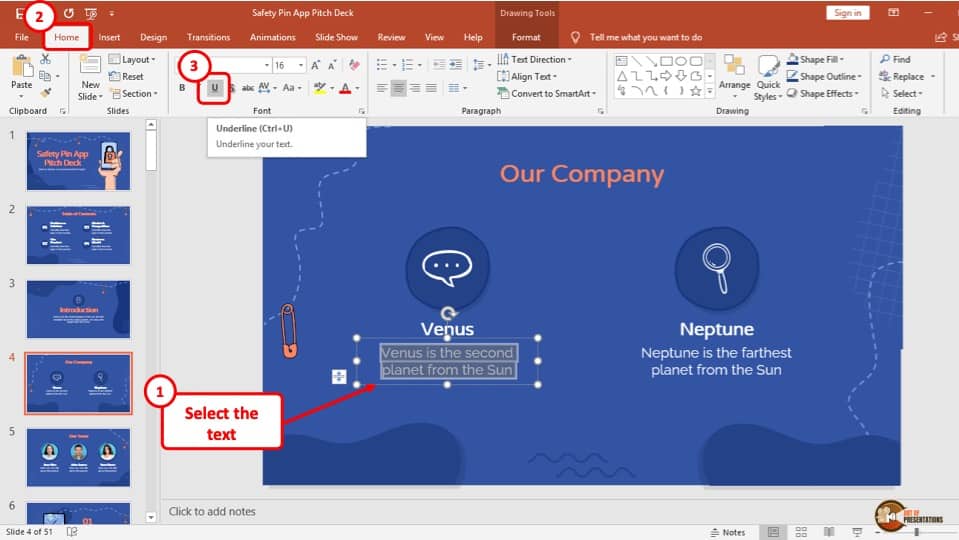 how to format powerpoint presentation
