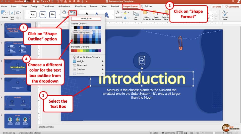 how to outline powerpoint presentation
