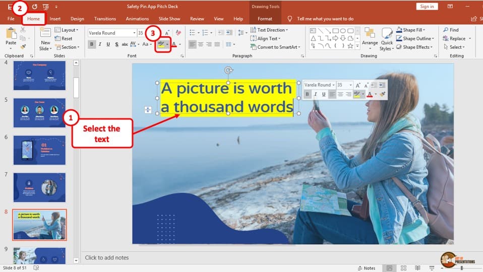 how to format a power point presentation