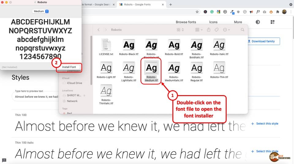how to download fonts to powerpoint mac