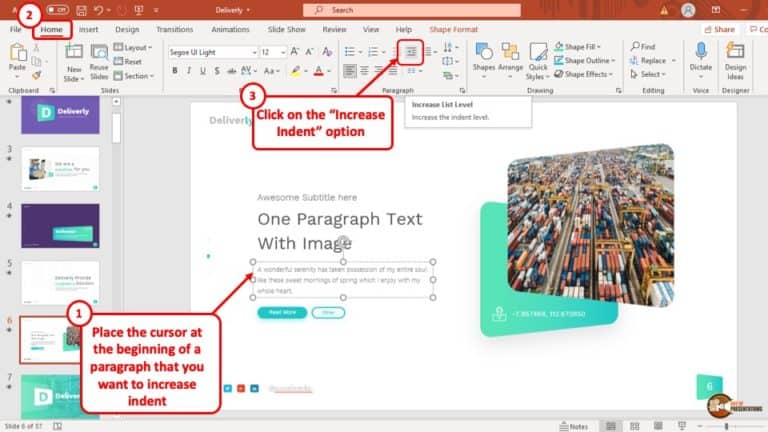 powerpoint how to add word art box