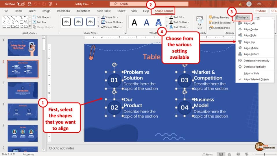 How to Align in PowerPoint? [A Comprehensive Guide!] Art of Presentations