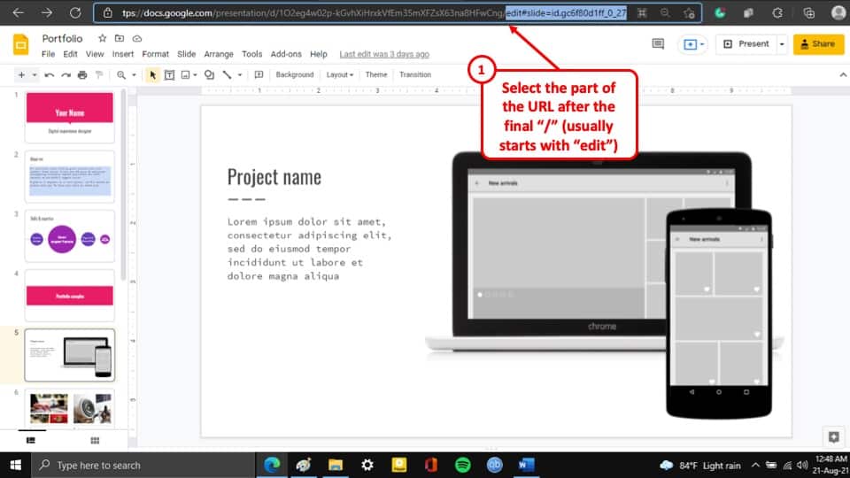 how to duplicate google slides presentation