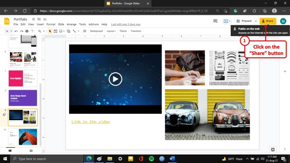 how to duplicate google slides presentation