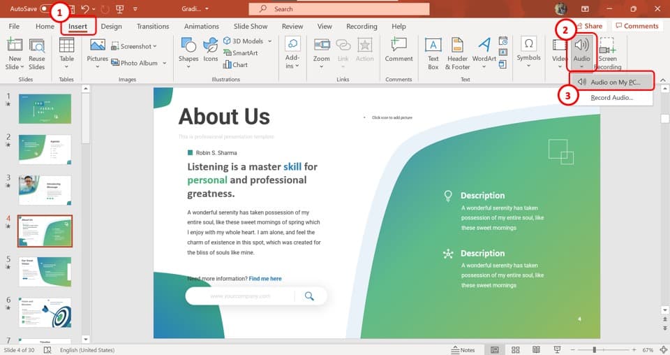 how to add music in your powerpoint presentation