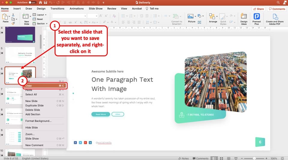 save presentation in powerpoint