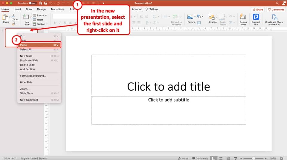 powerpoint presentation saving format