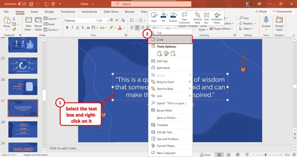 how to display two columns in powerpoint